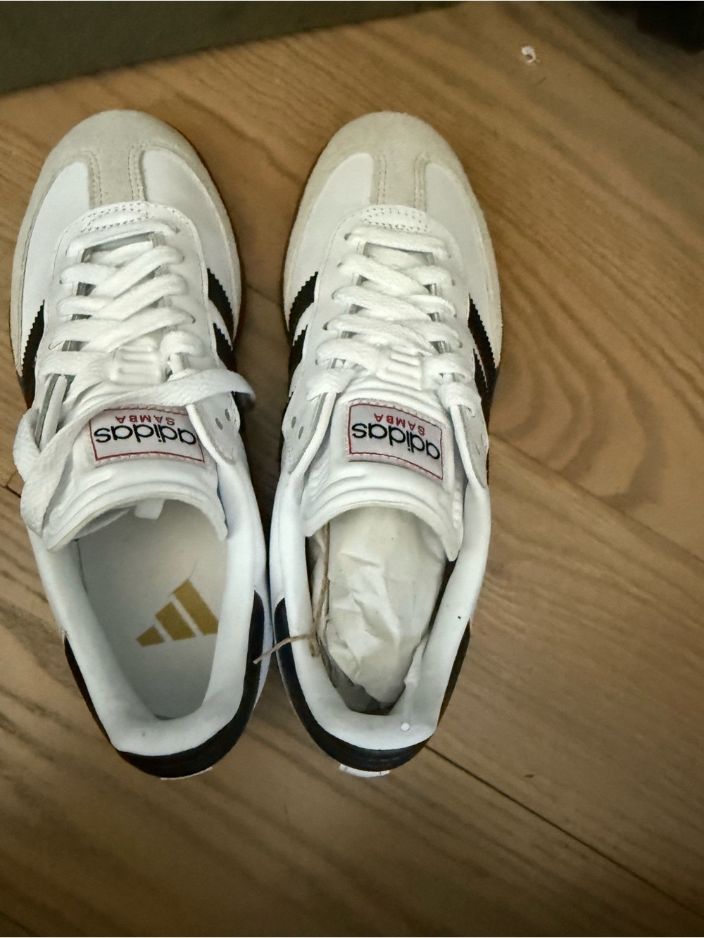 adidas White and Black Retro Trainers